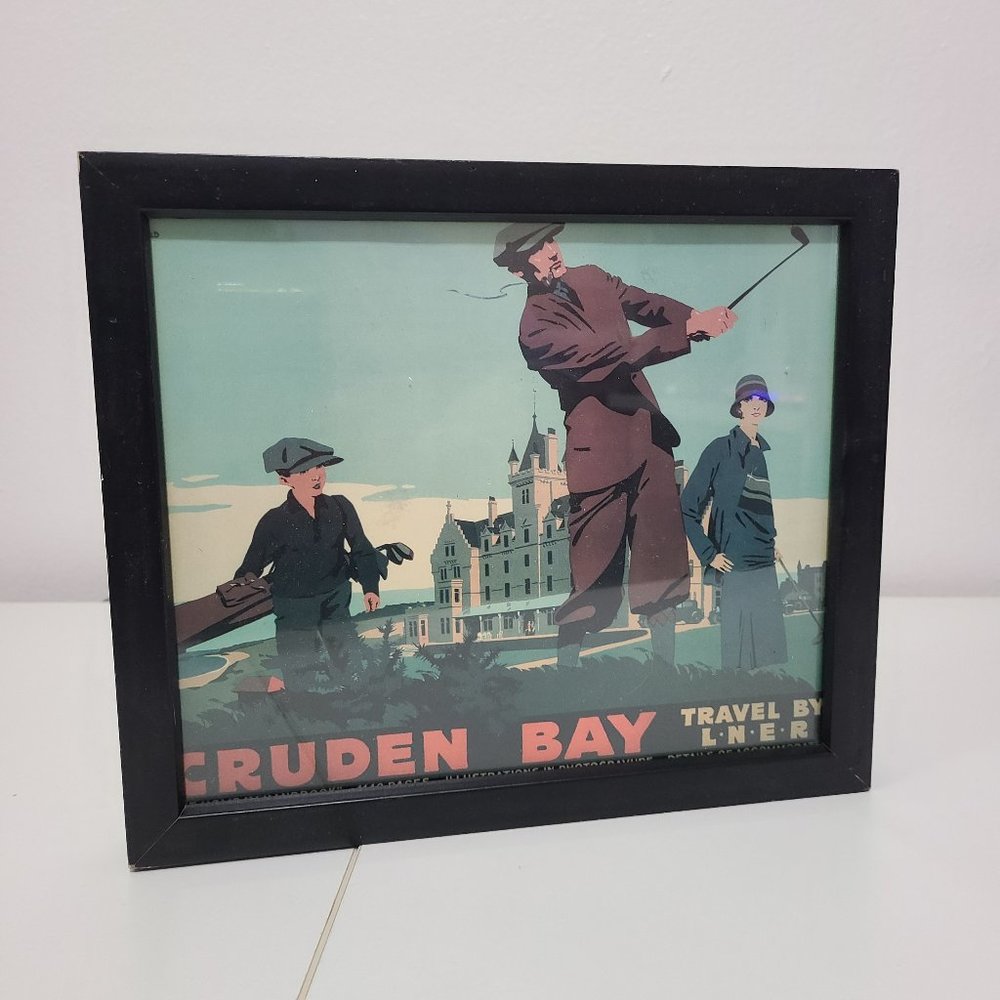 Travel by LNER Golf Father and Son Golfing Photo and Picture Frame